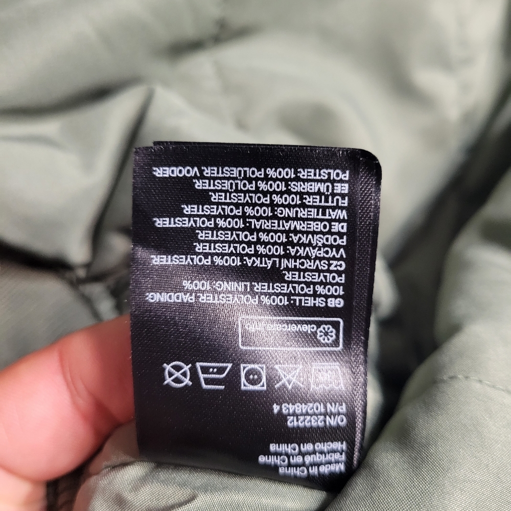 NWT H&M Olive Cropped Bomber Jacket Y2K - Picture 10 of 13